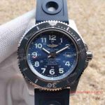 Copy Swiss Grade Breitling Super Ocean Heritage SS Blue Rubber Band Gift Mens Watch